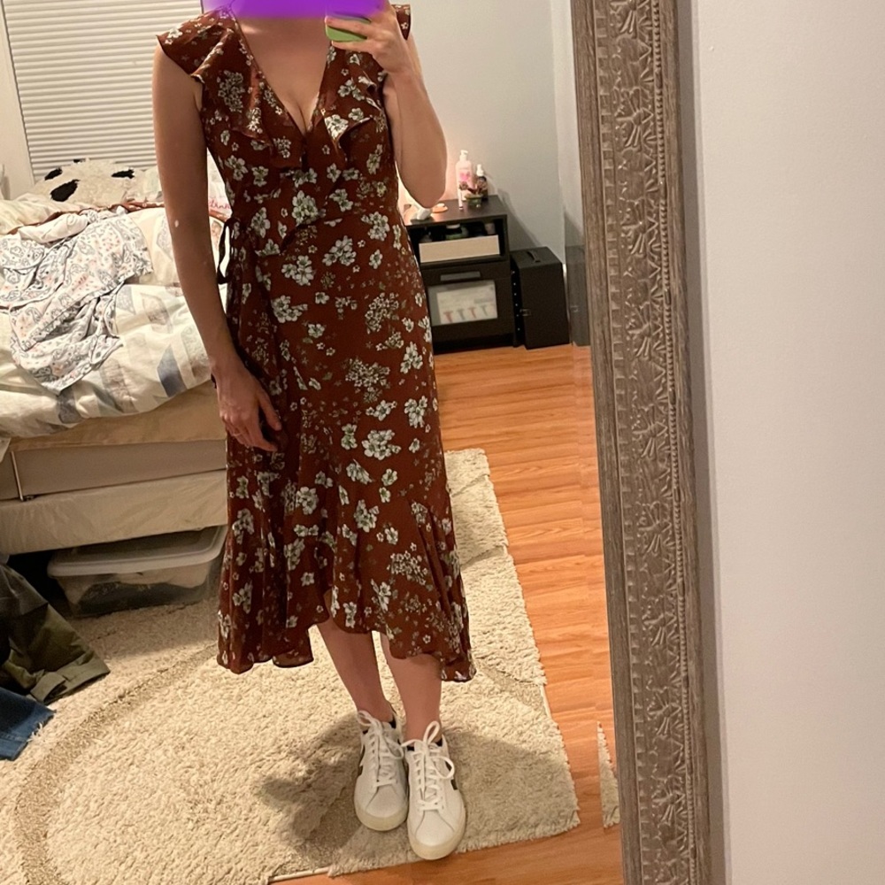 Max Studio high low floral dress